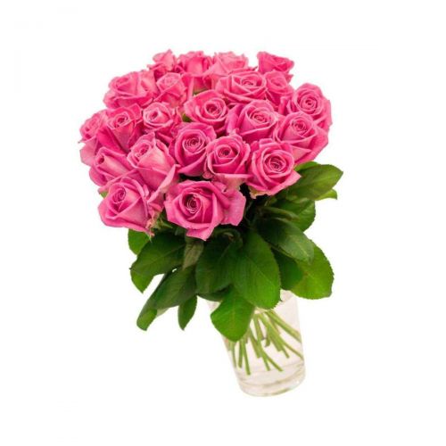 Заказать 21-ну розовую розу с доставкой по Боровскому